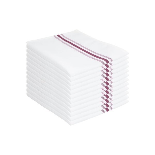 Bistro Napkins Burgundy , 12PK